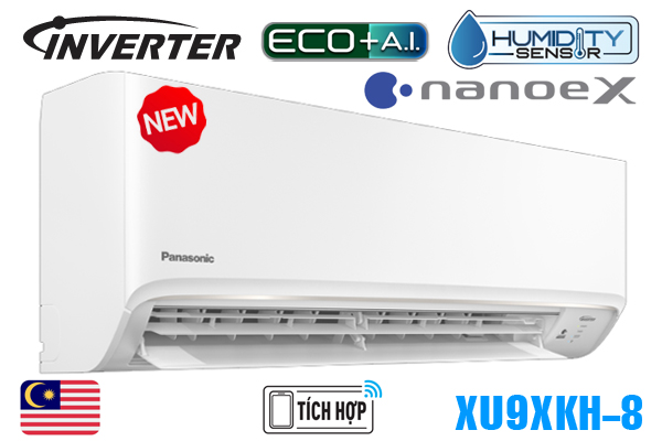 Điều hòa Panasonic 1 chiều inverter 9000BTU XU9XKH-8